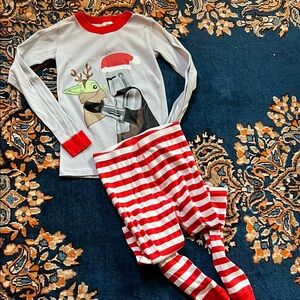 EUC Hanna Andersson Holiday Star Wars Pajamas Sz 140 (10)